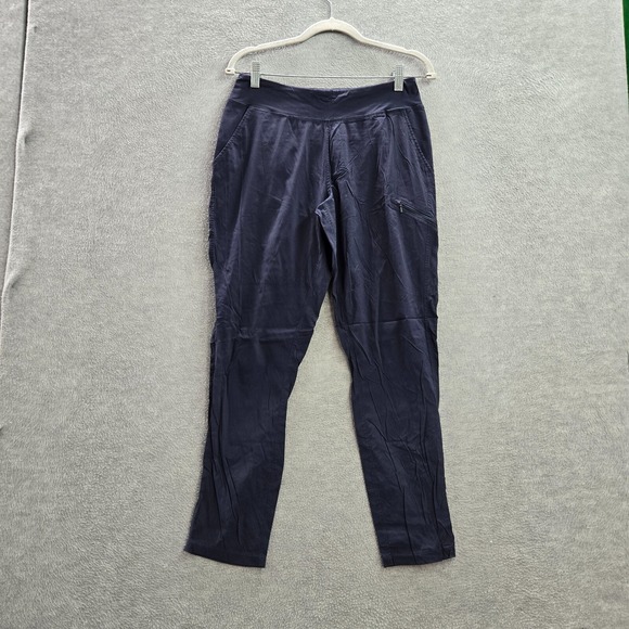 Mountain Hardwear Women Activewear Pants Medium Blue Zip Pockets Nylon Hiking - Picture 1 of 13